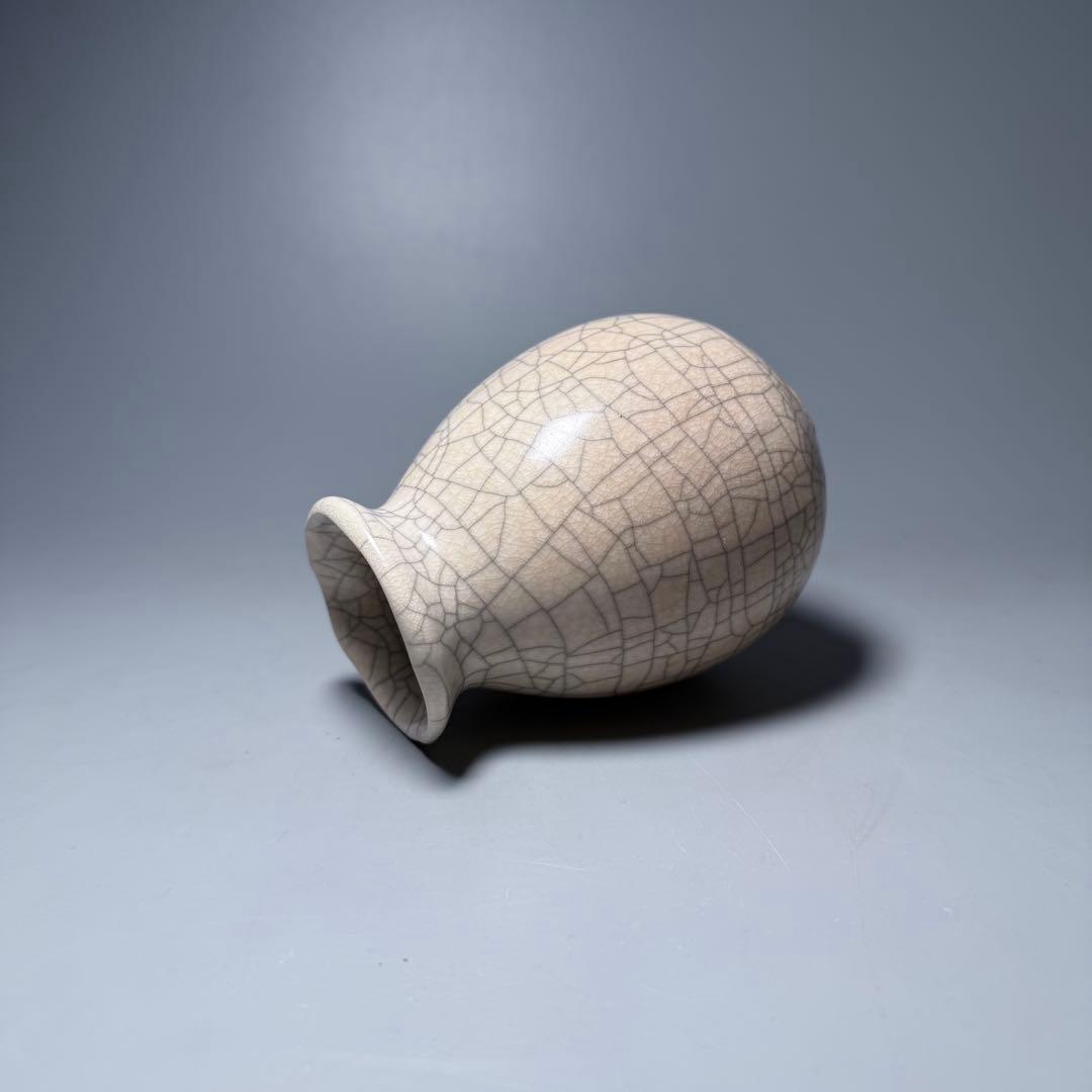 中国美術　宋代　哥窯　唐物　中国古玩　古美術　美しい貫入　11.6cm