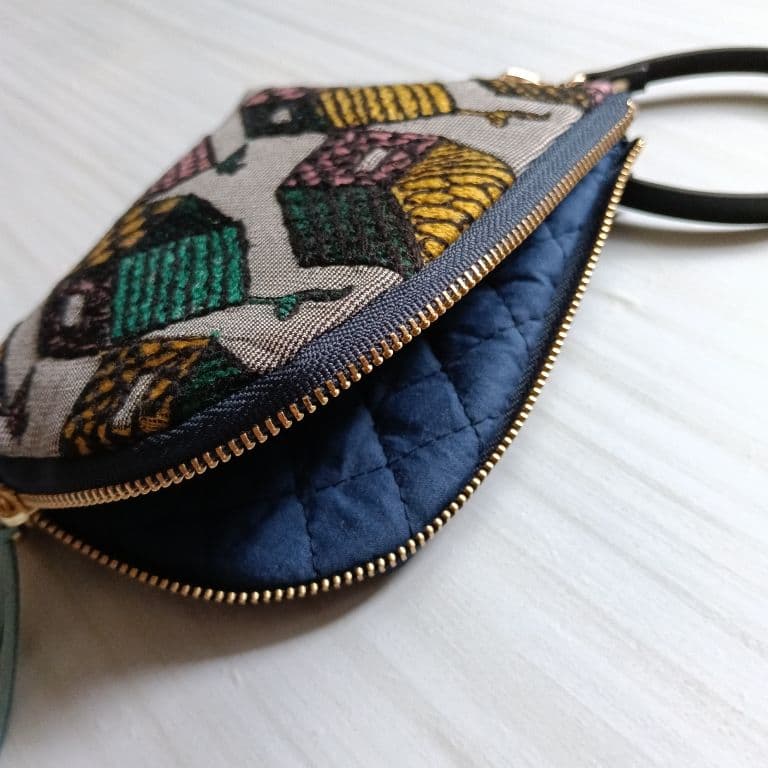 ✩ハッピー＊✩ミナペルホネン　ころんとミニポーチ　シンフォニー　ヴィレッジ