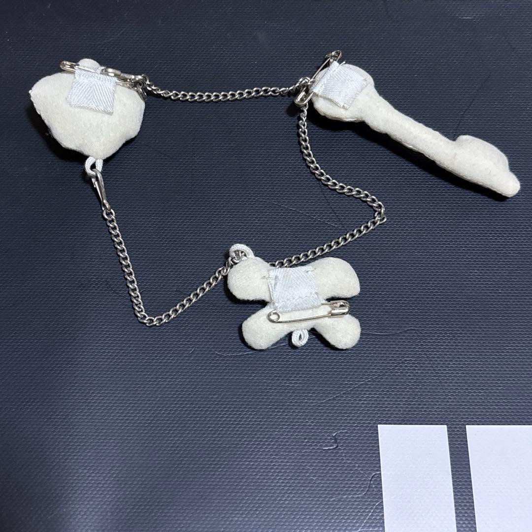 UNDERCOVER but期 チェーン付き2WAYチャーム／スカル／シルバー