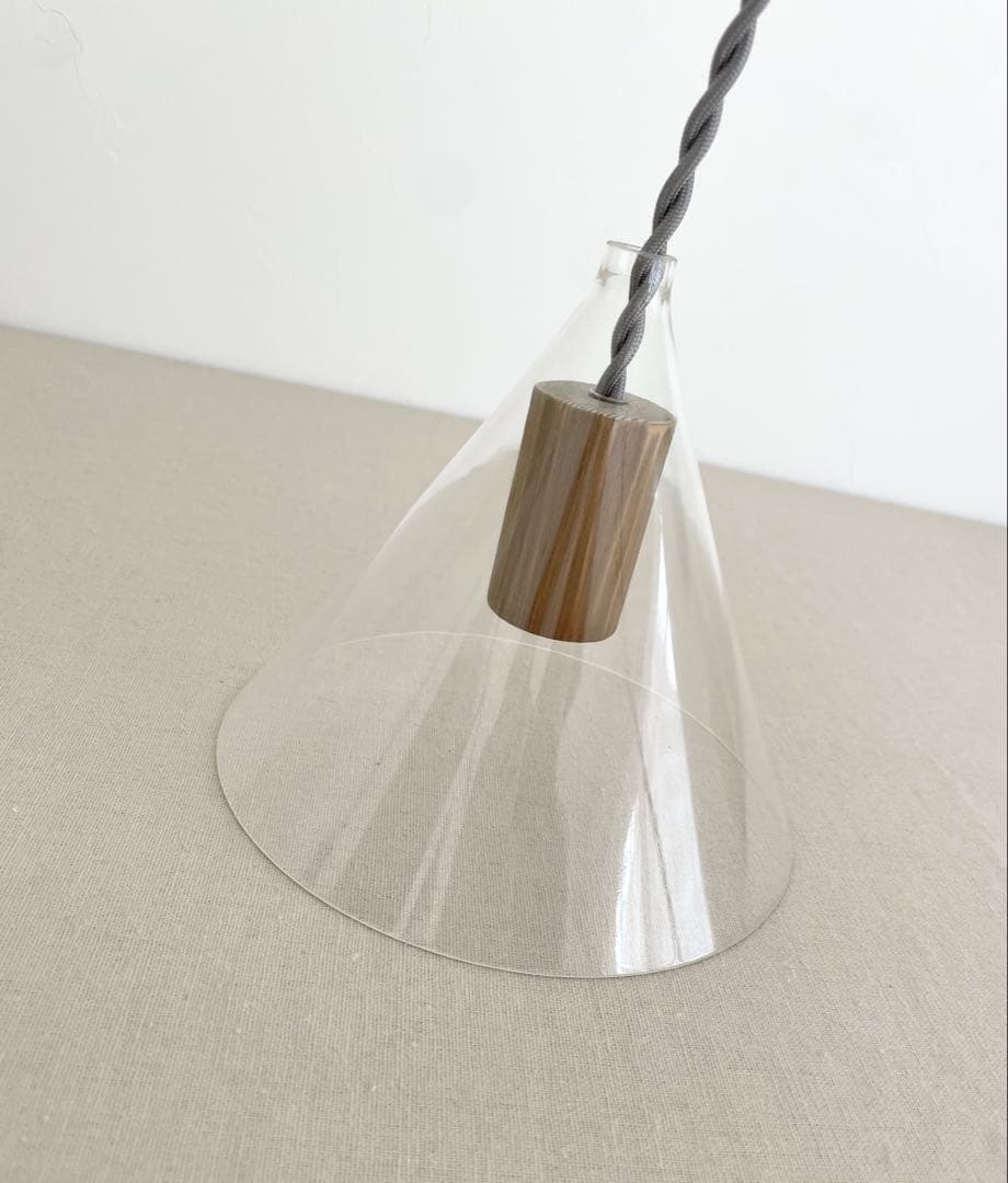 つむぎ商會〇ガラスペンダントライトランプ三角シェード三角形傘型天井照明