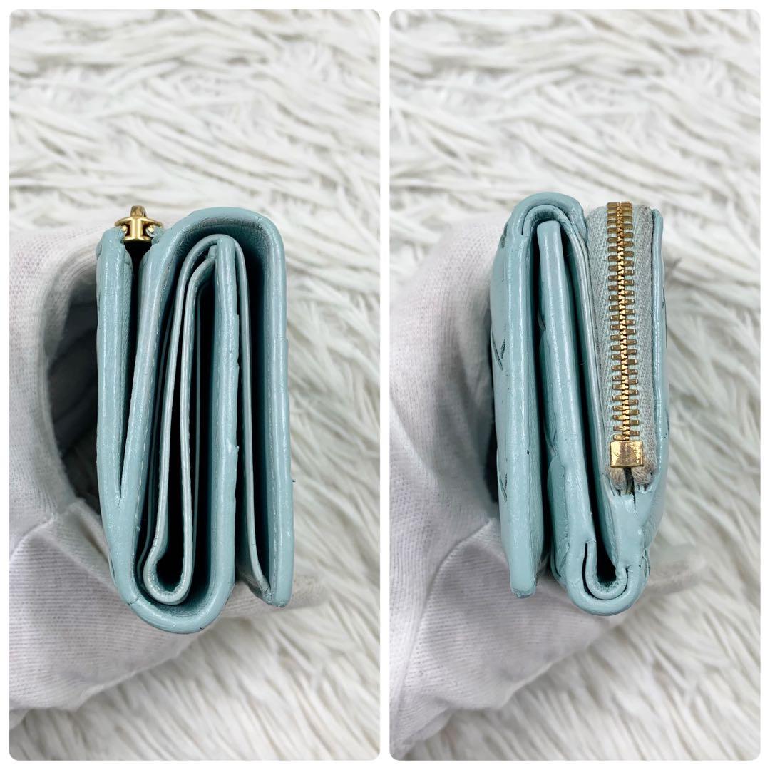 ✨極美品✨】ボッテガヴェネタ イントレチャート 三つ折り財布