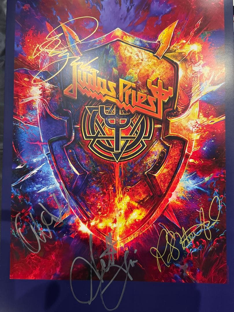 Judas Priest サイン入りポスター日本公演限定ジューダスプリースト