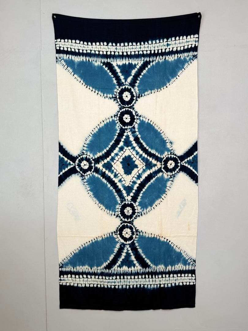 N9「有松鳴海絞り」藍染作家 片野かほり 天然藍染 個展出品作品