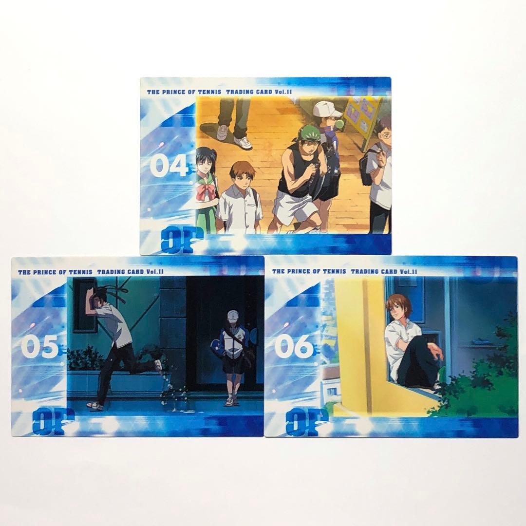 青学】テニスの王子様 越前リョーマ 手塚 不二 他 OPカードセット 9枚
