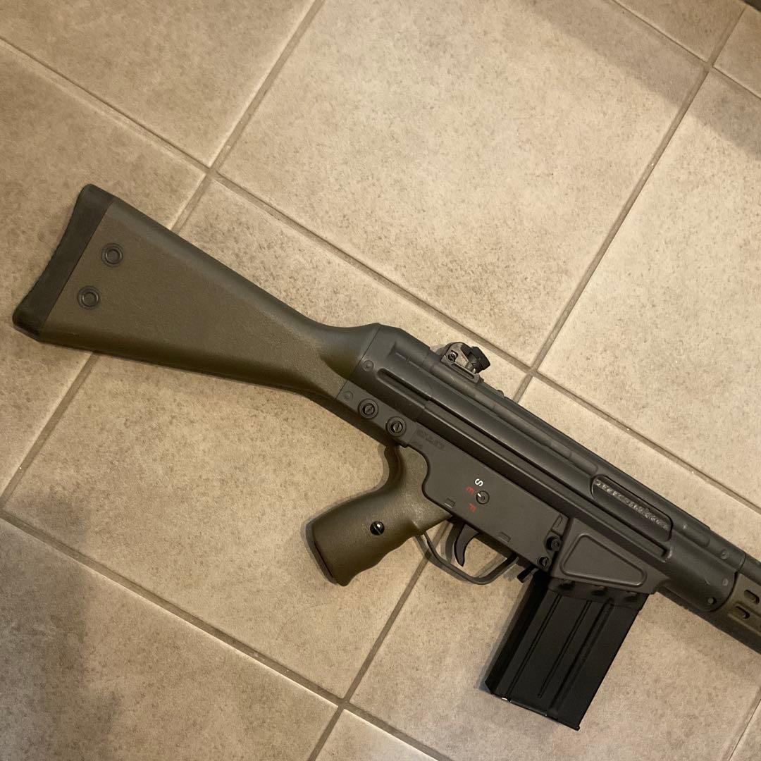 93m/s東京マルイ純正電動ガンG3A3絶版品メンテ済＋500連マガジン良品