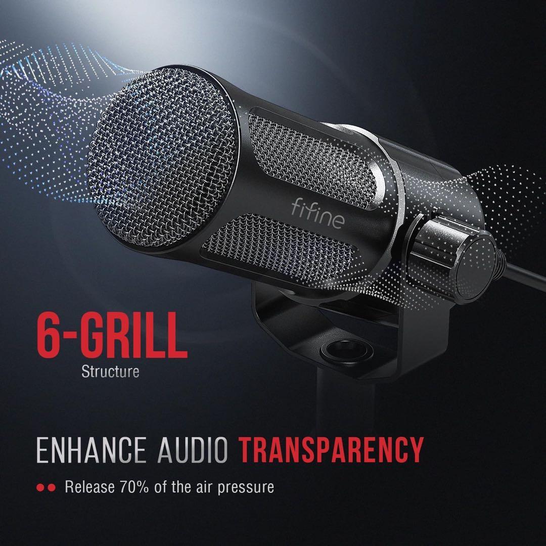 FIFINE XLR 高性能 ダイナミックマイク XLR端子のみ搭載 同