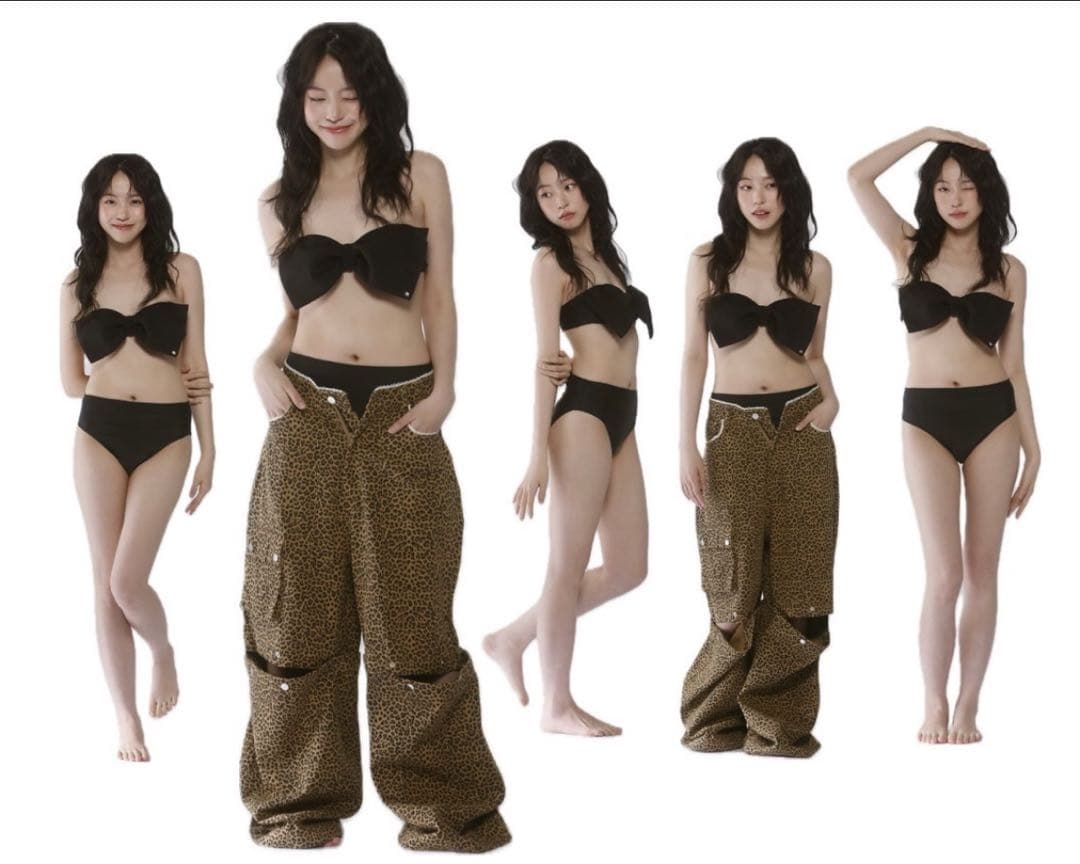 judin 2way ribbon motif swimwear Mサイズ