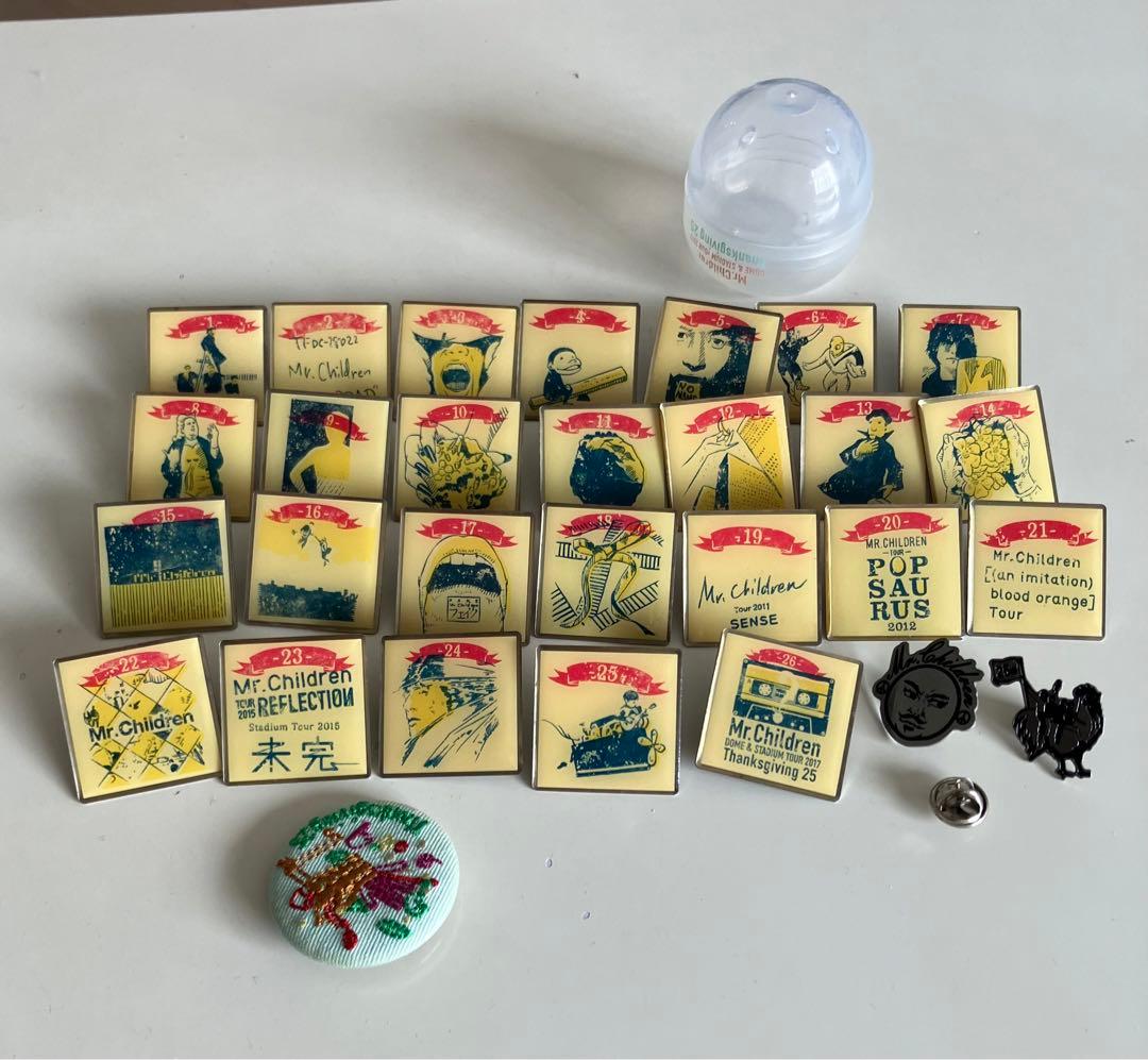 Mr.Children みすちる 25th記念ガチャバッジ コンプリート