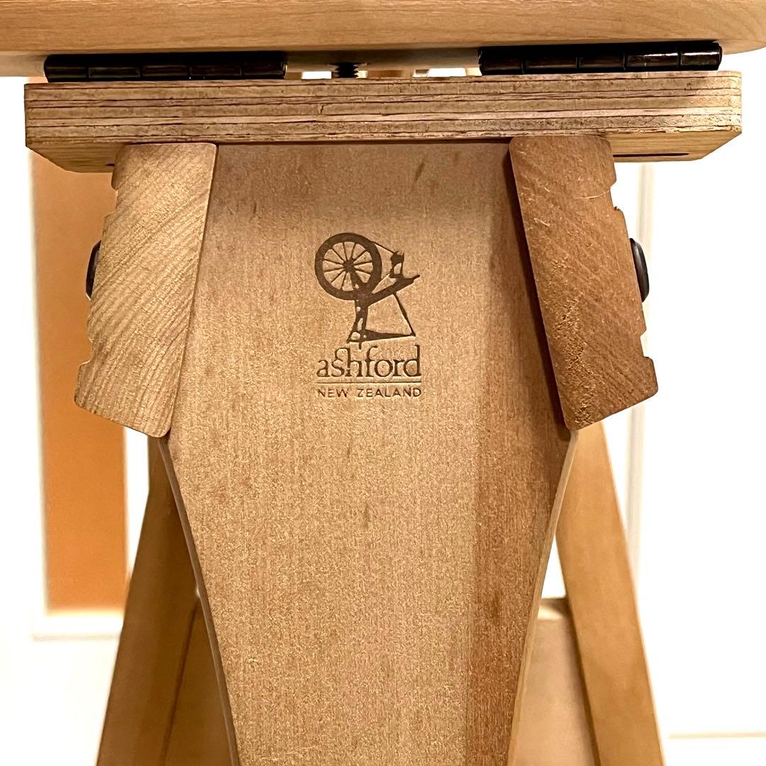 アシュフォード 木製糸車　糸巻　糸紡ぎ機　糸紡ぎ車　手紡ぎ機　紡毛機　羊毛　白木