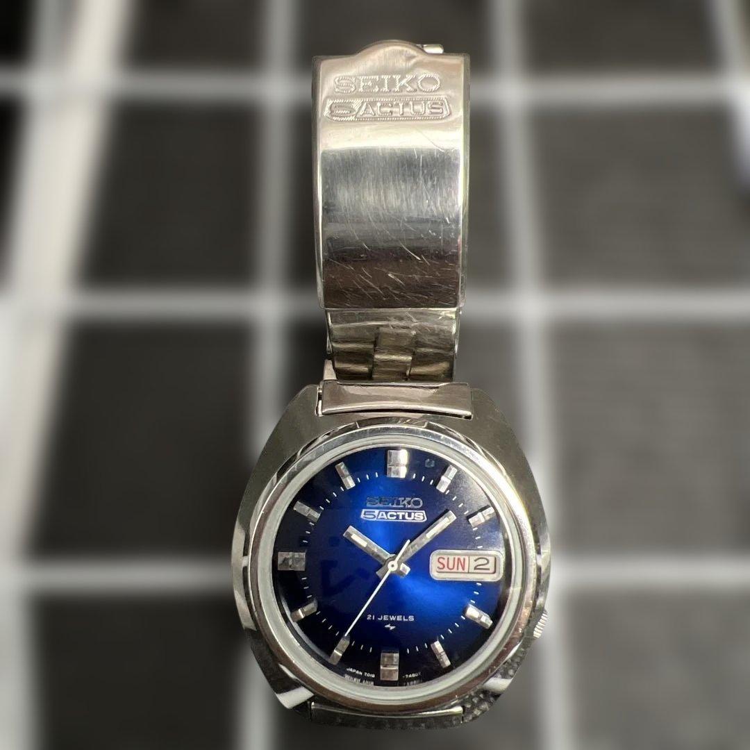 S01 SEIKO セイコー ファイブ アクタス 1975年製 メタリックブルー