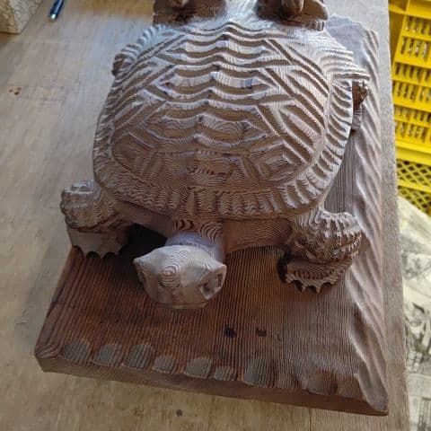 龍宮の亀の置物 楽天市場】【在庫限り】風水 龍亀 ロングイ ーVer4ー ブラック 陶器 髭