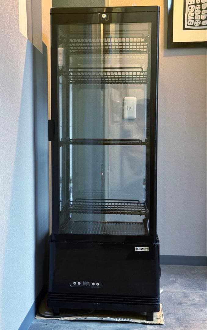 レマコム 4面ガラス冷蔵ショーケースR4G-120SLB (ブラック) 120L Amazon | レマコム 4面ガラス冷蔵ショーケース フォーシーズンシリーズ