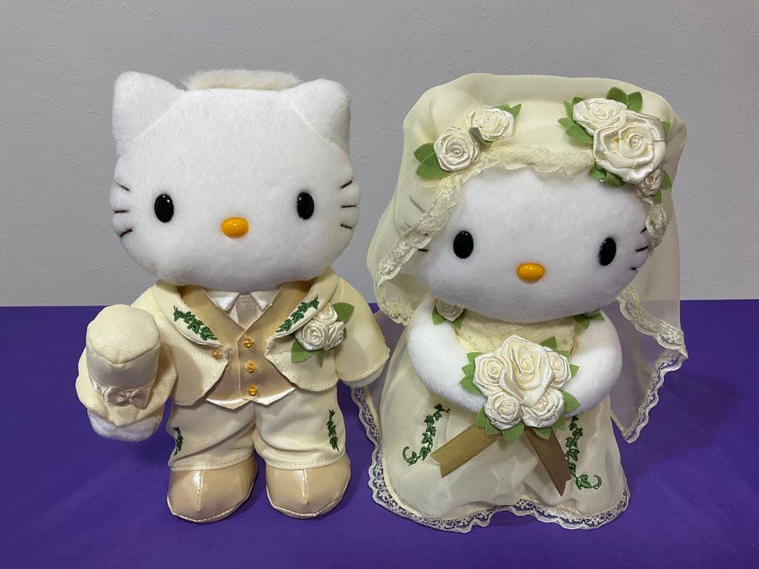ハローキティ ウェディング　ぬいぐるみセット