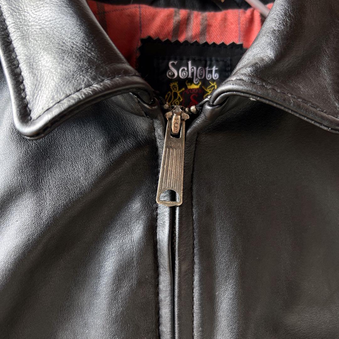 SCHOTTショット トラッカージャケット ライダース Lブラック3101022