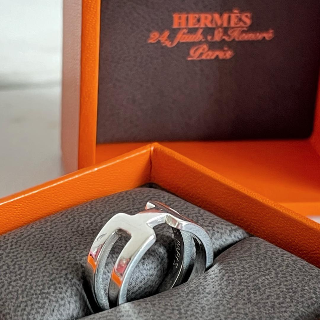 7075 激レア☆ HERMES エルメス ヴィンテージ シルバーリング 指輪