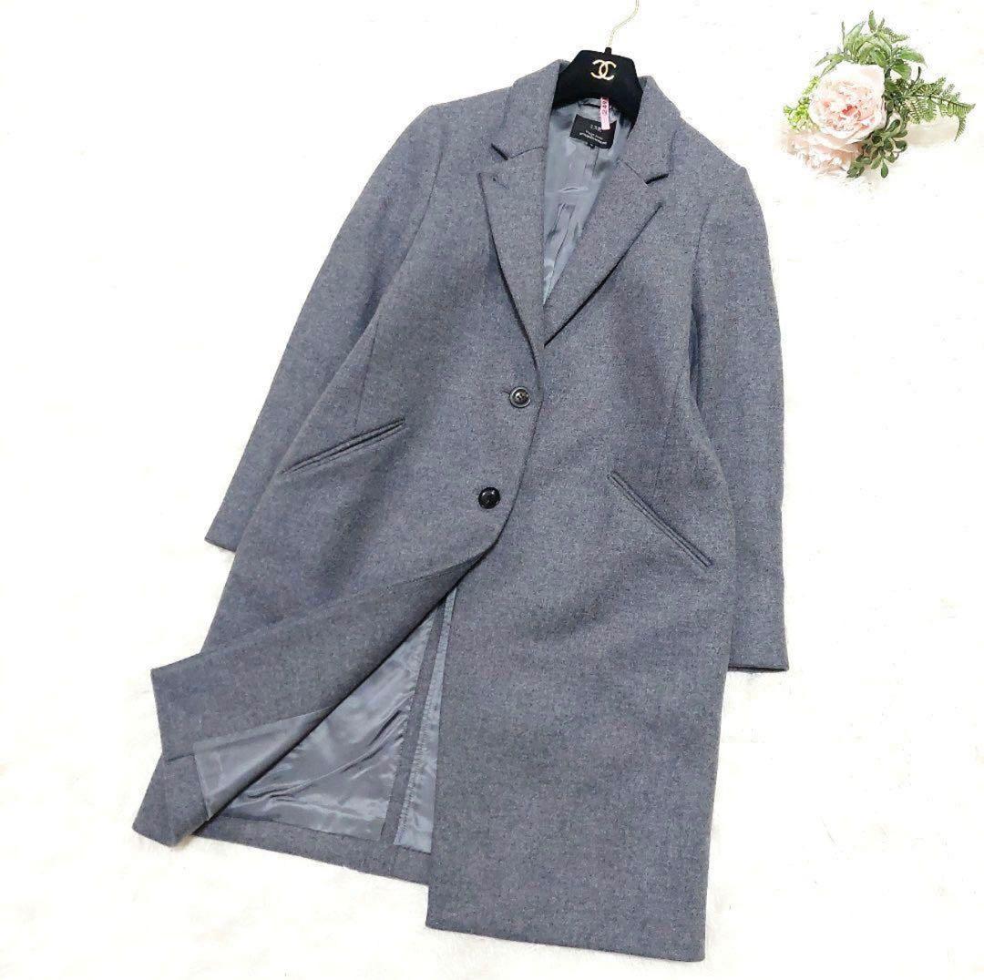 美品 23区 ウール チェスターコート Bellandi イタリア生地 40