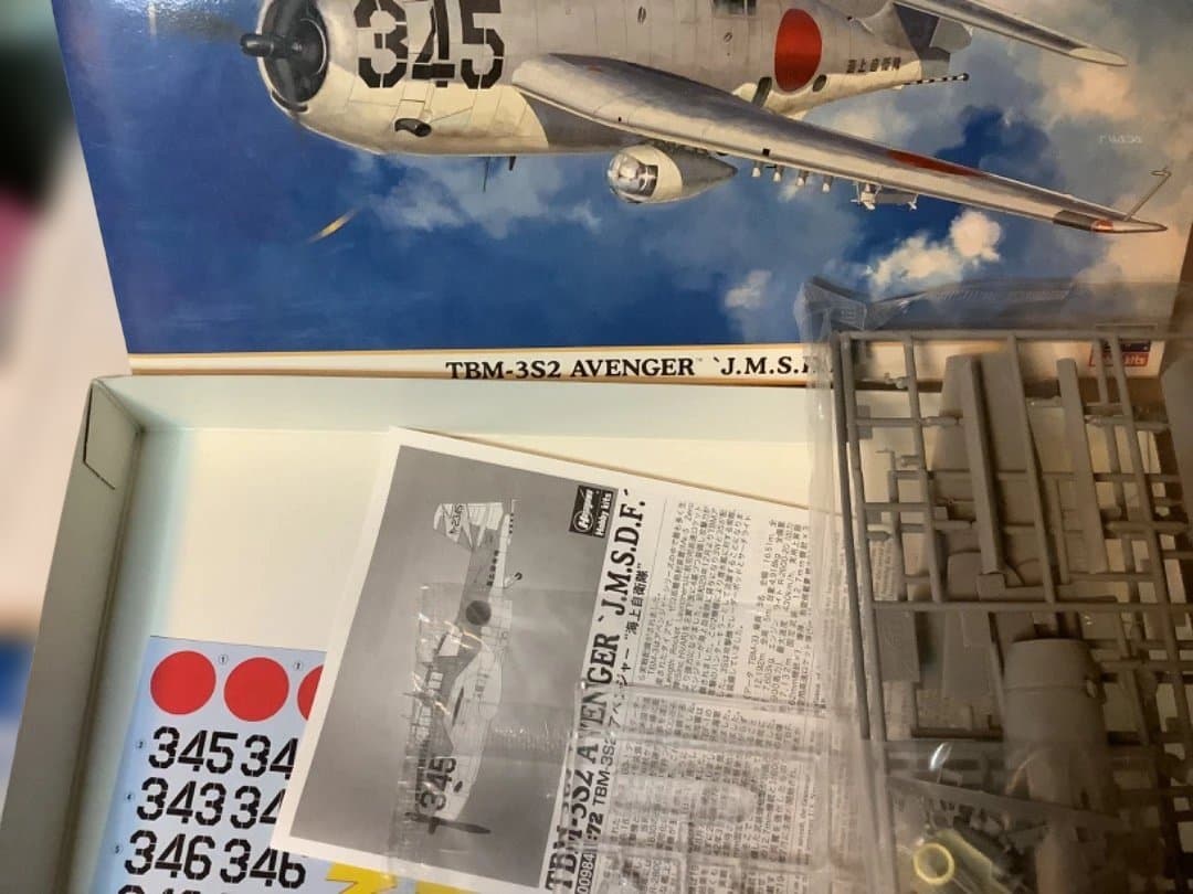 TBM3 アベンジャー 1/72 プラモデル 3種類 ハセガワ他 海自デカール