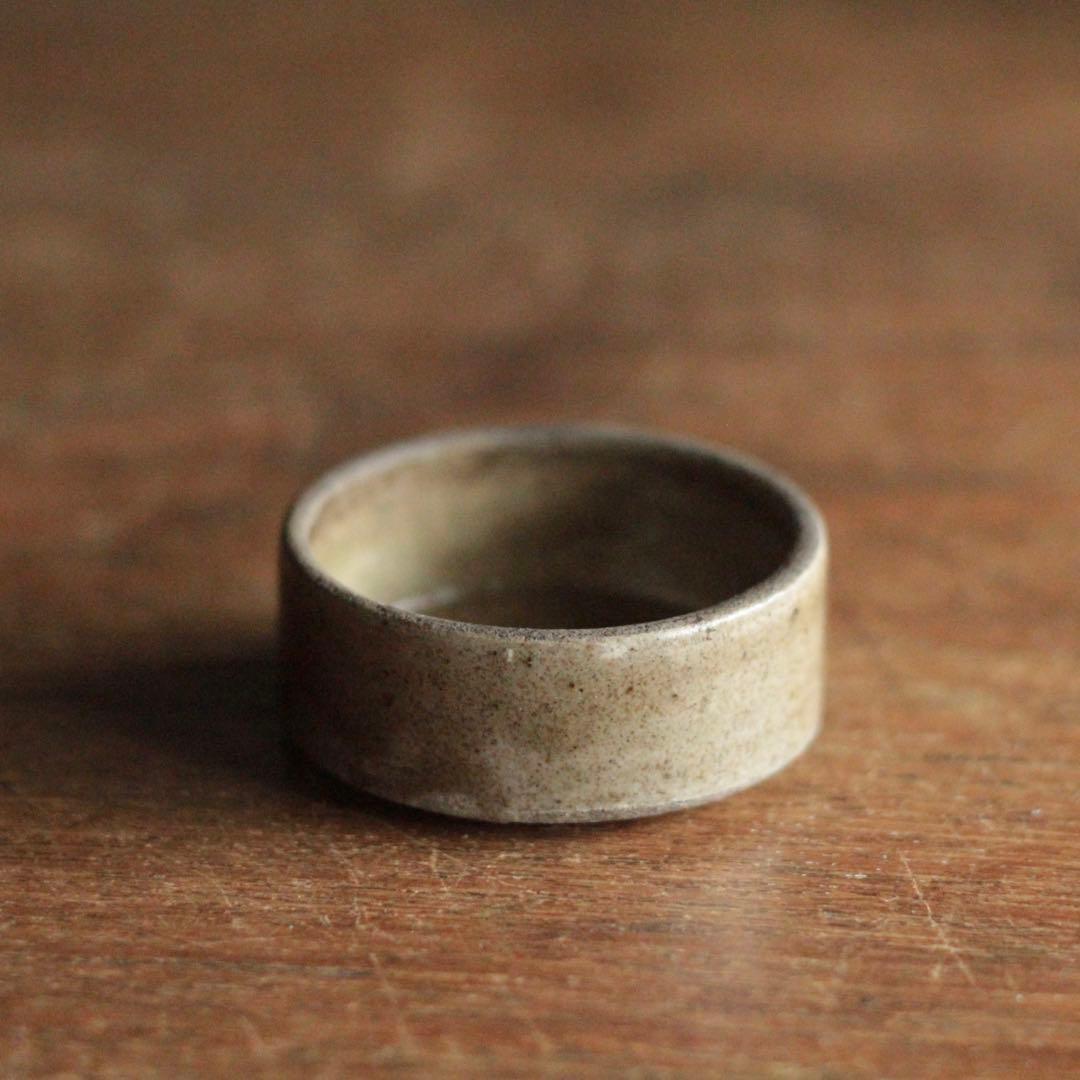 瀬戸灰釉 半筒 盃 酒器 ぐい呑み 古美術 古道具 アンティーク