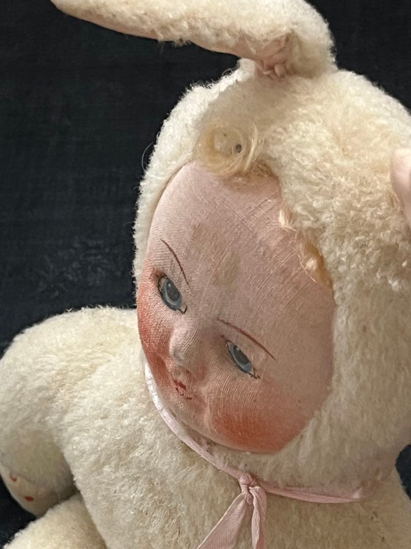 アンティークヴィンテージうさぎバニードールぬいぐるみテディベア