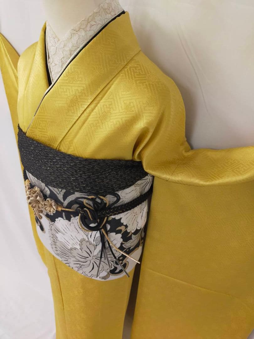 WA-Modern】正絹紋意匠無地振袖7点フルセット WA-