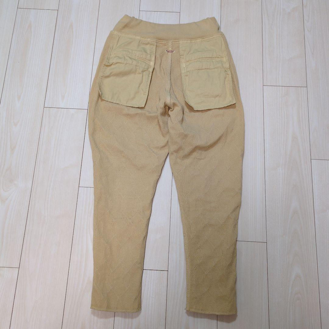 KAPITAL 綿ツイル×ワッフルキルティング サルエルヌーベルパンツ