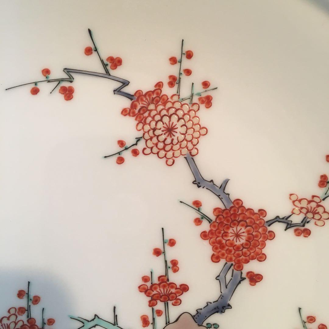 十四代 酒井田柿右衛門 錦梅鳥文額皿 共箱 - メルカリ