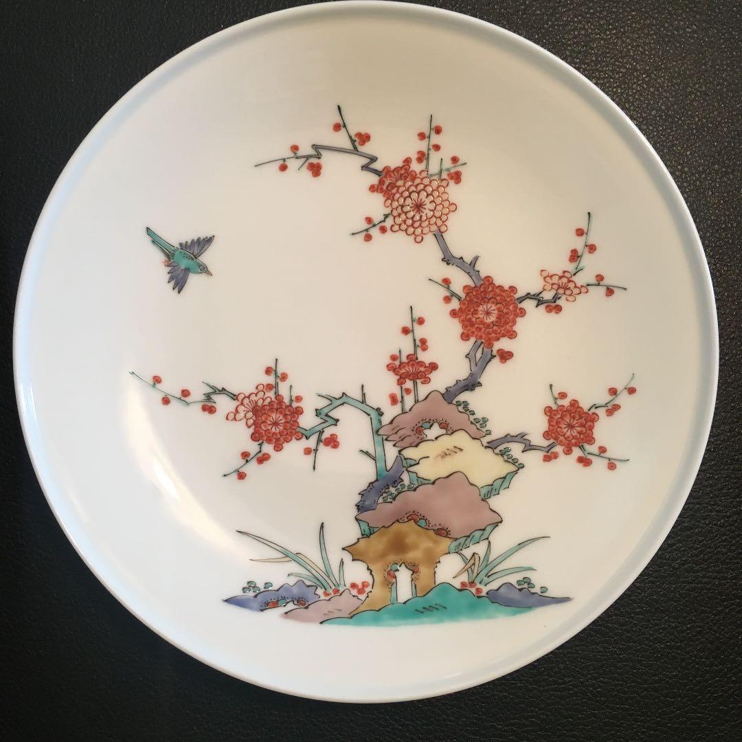 十四代 酒井田柿右衛門 錦梅鳥文額皿 共箱 - メルカリ