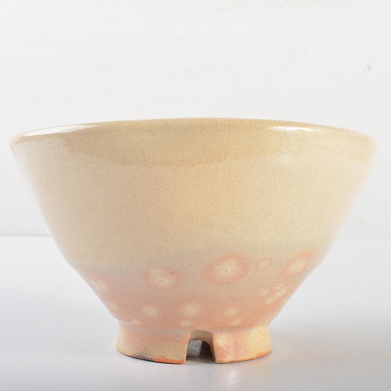 萩焼 旭雲山 松延窯 金子松延作 茶碗 宗左（而妙斎）極め