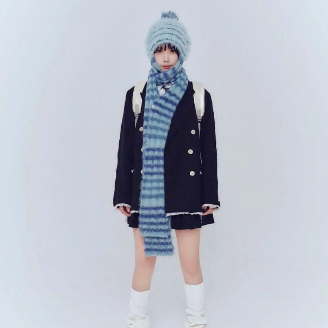 ヘルブラウ あのちゃん 帽子 ニット マフラー - メルカリ