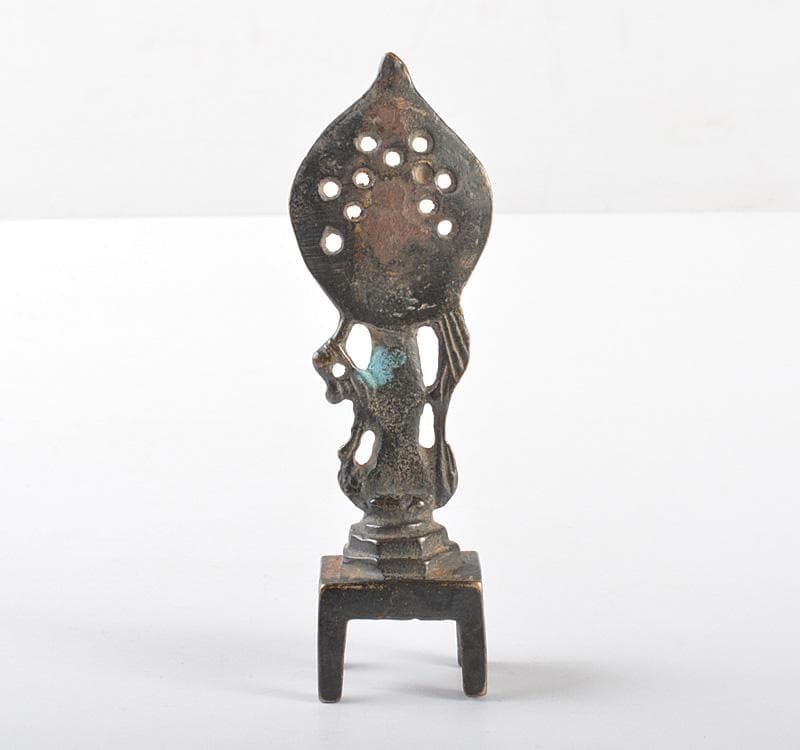 仏教美術　古銅　観音菩薩像　仏像　置物　V　R5244