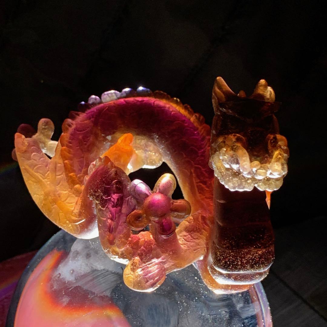 ドームフランス 本体新品同様 竜 龍 辰 ドラゴン 水晶玉 クリスタル