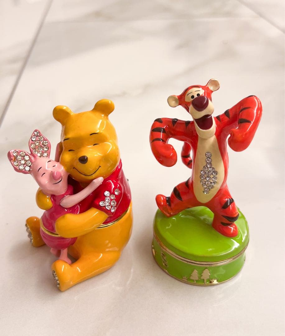 廃盤 ディズニー プーさん トリンケットボックス 英国製 Enamel