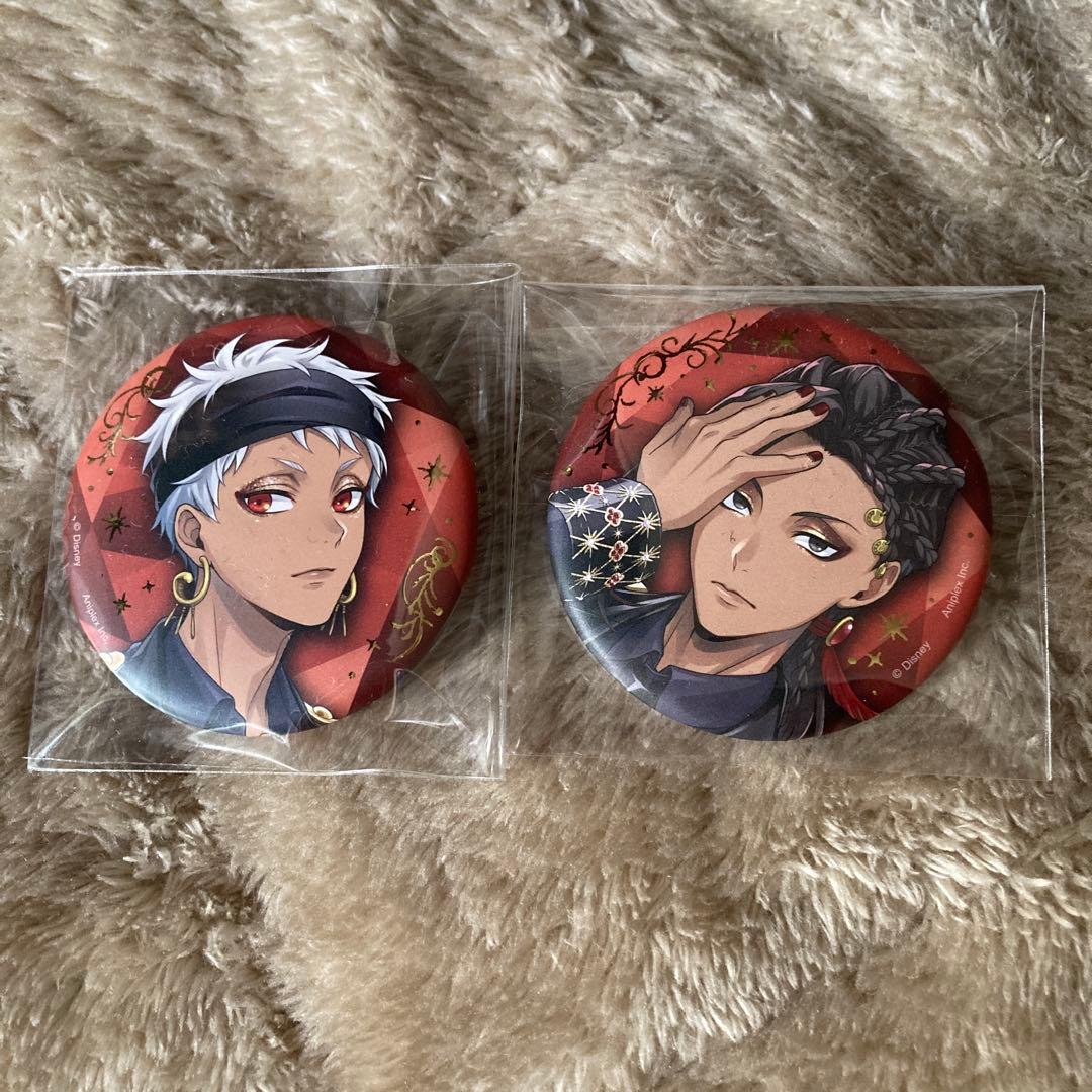 ツイステ ブレイジングジュエル カリム ジャミル 缶バッジ スカラビア