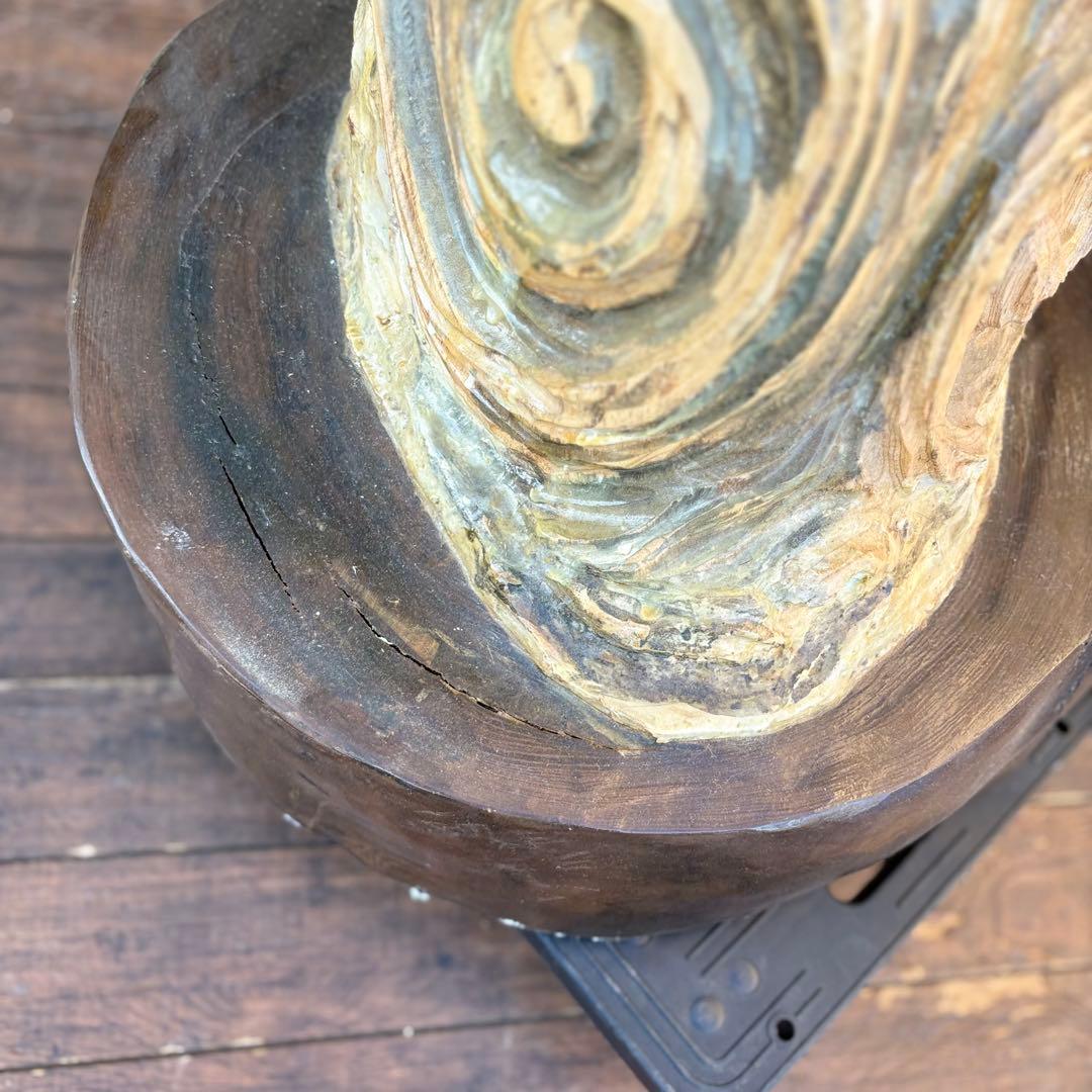 大迫力！木彫り 昇り龍 ドラゴン 一刀彫 置物 大型彫刻 和風 美術品