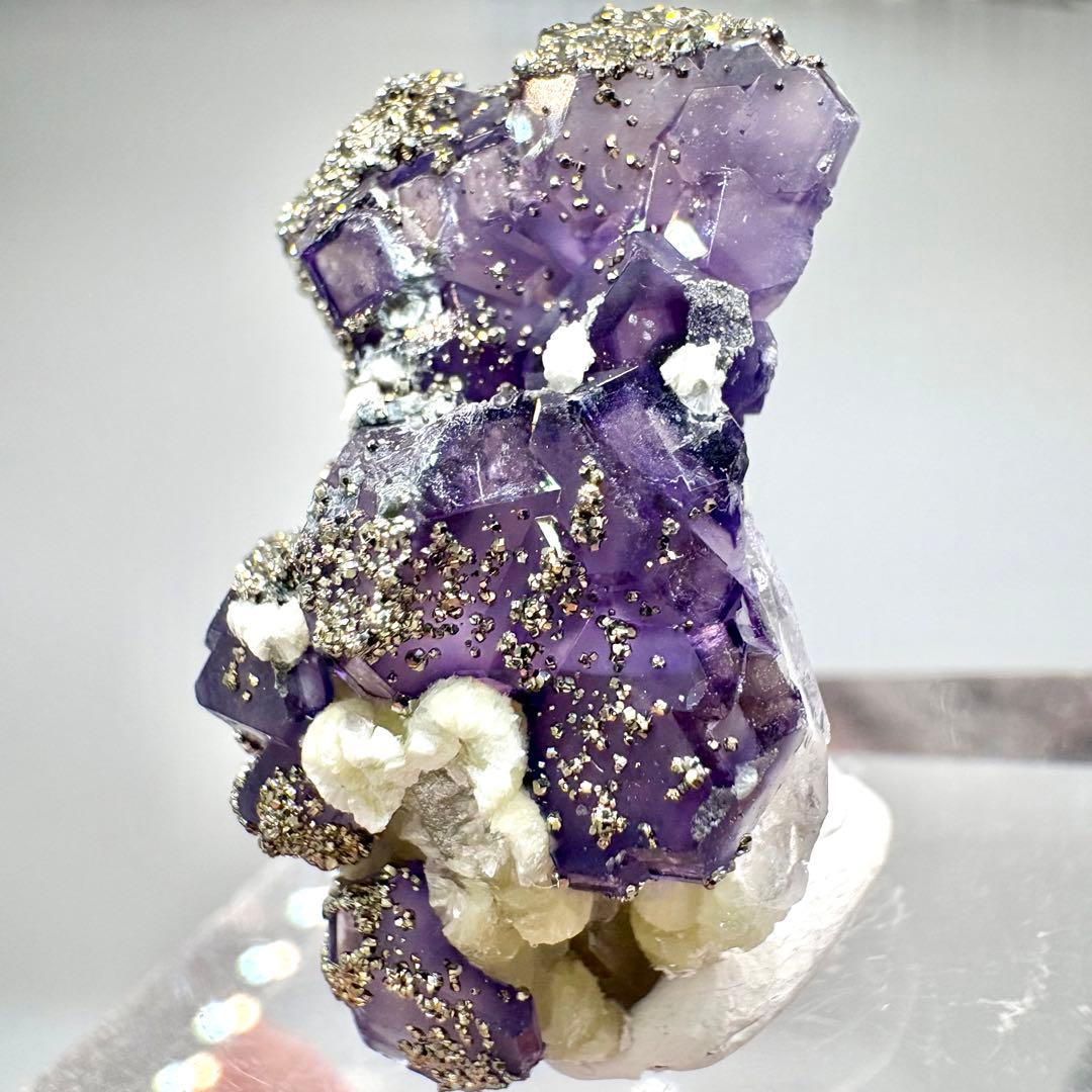 545 中国 内モンゴル産 フローライト&パイライト 中国 内モンゴル産