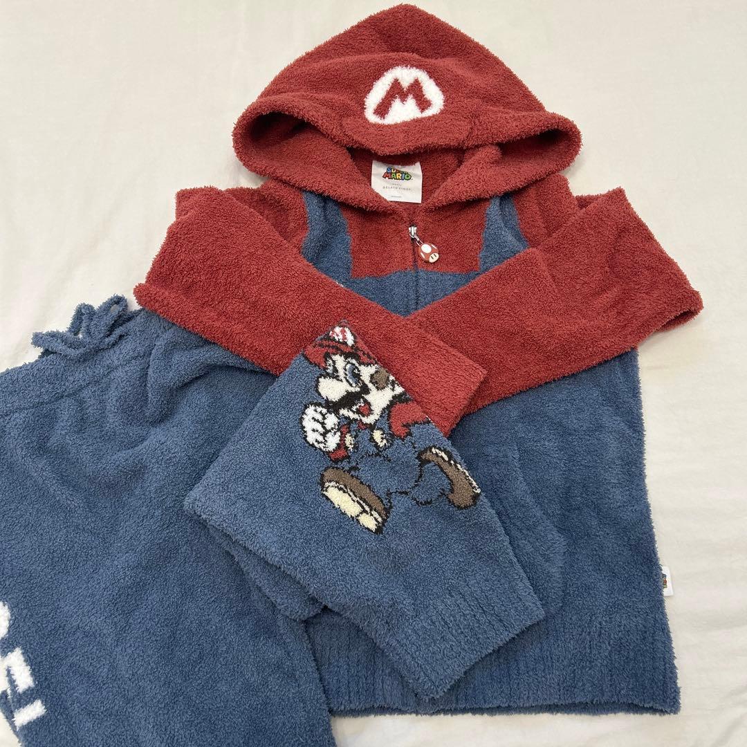 GELATO PIQUE マリオ パジャマセット 130-140 ジェラピケ』×『スーパーマリオ』の新作ルームウェアに“ハッピーマリオ