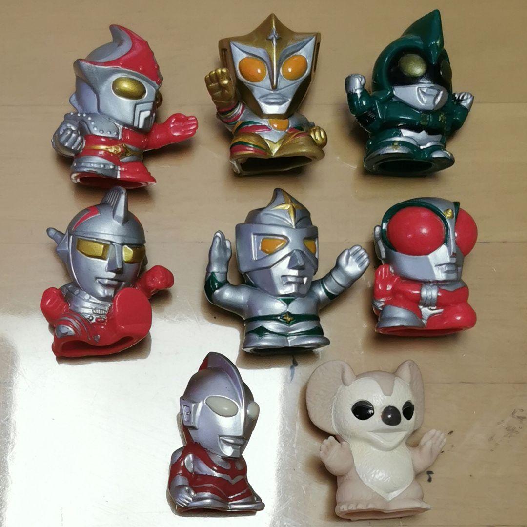 ウルトラマン 円谷 ヒーロー 指人形 ソフビ フィギュア セット | Buyee