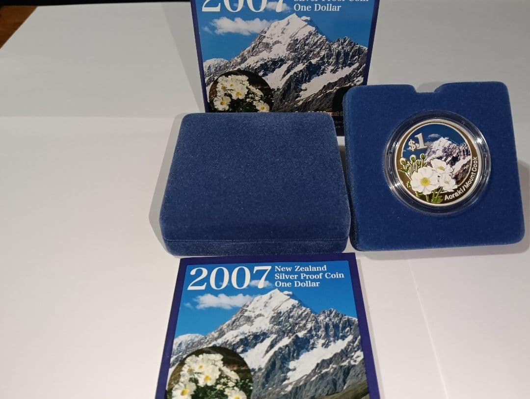 ☆掘出し物☆2007年 1ドル 純銀 プルーフ銀貨 アオラキ/マウント