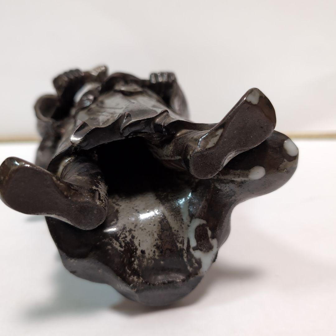 骨董品】備前焼 鐘馗