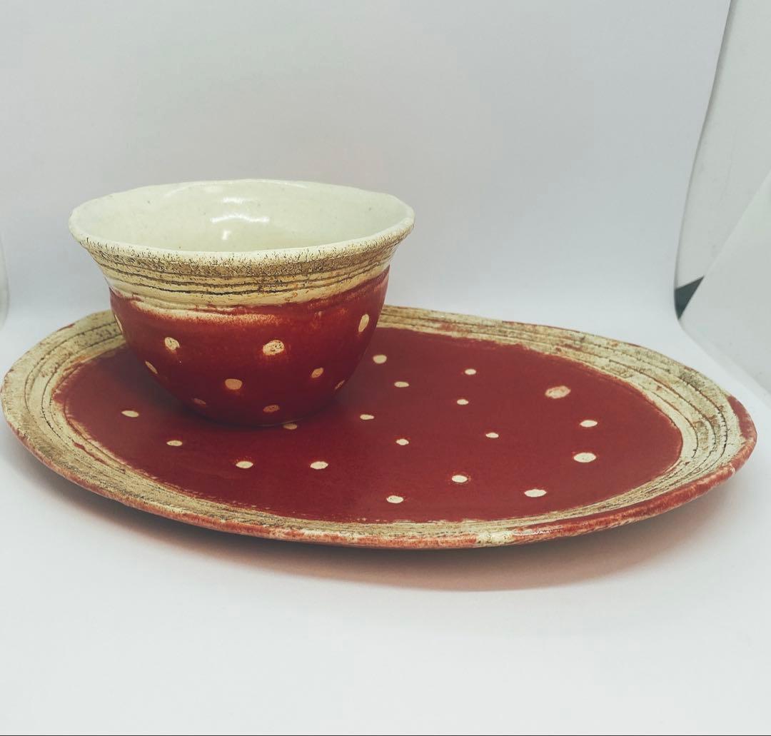 本田あつみさん プレート＆フリーカップ