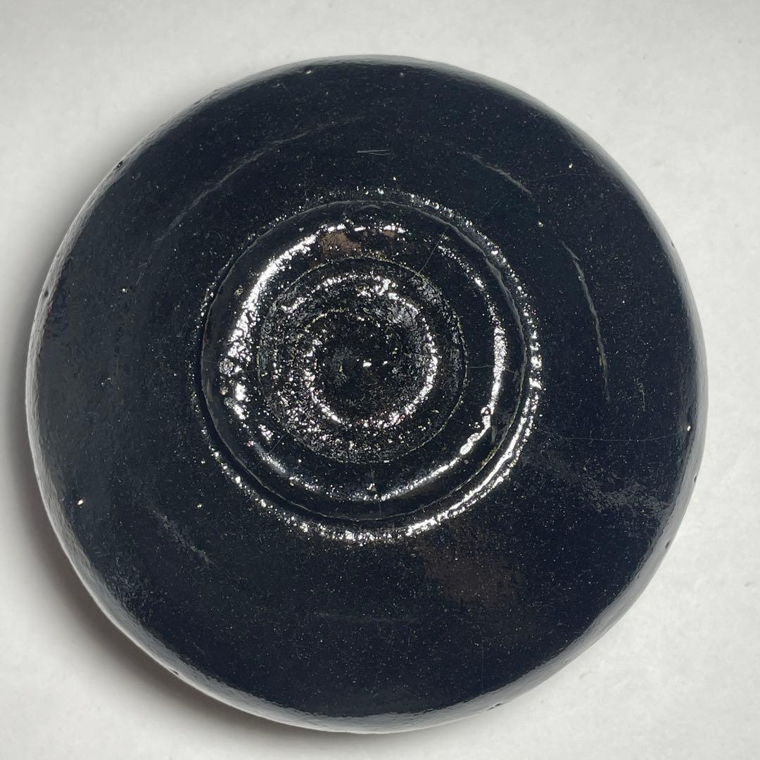 ◇「鉢開」 黒楽茶碗 【平安祥悦】造 利休七種之内 四方桟共箱 共布