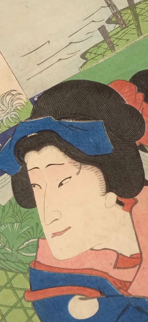 浮世絵版画、なぞ合三十六句豊原国周画、慶応3年出版（1867) - メルカリ