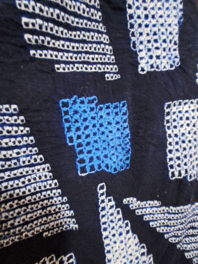 絞り浴衣 有松絞り 石畳