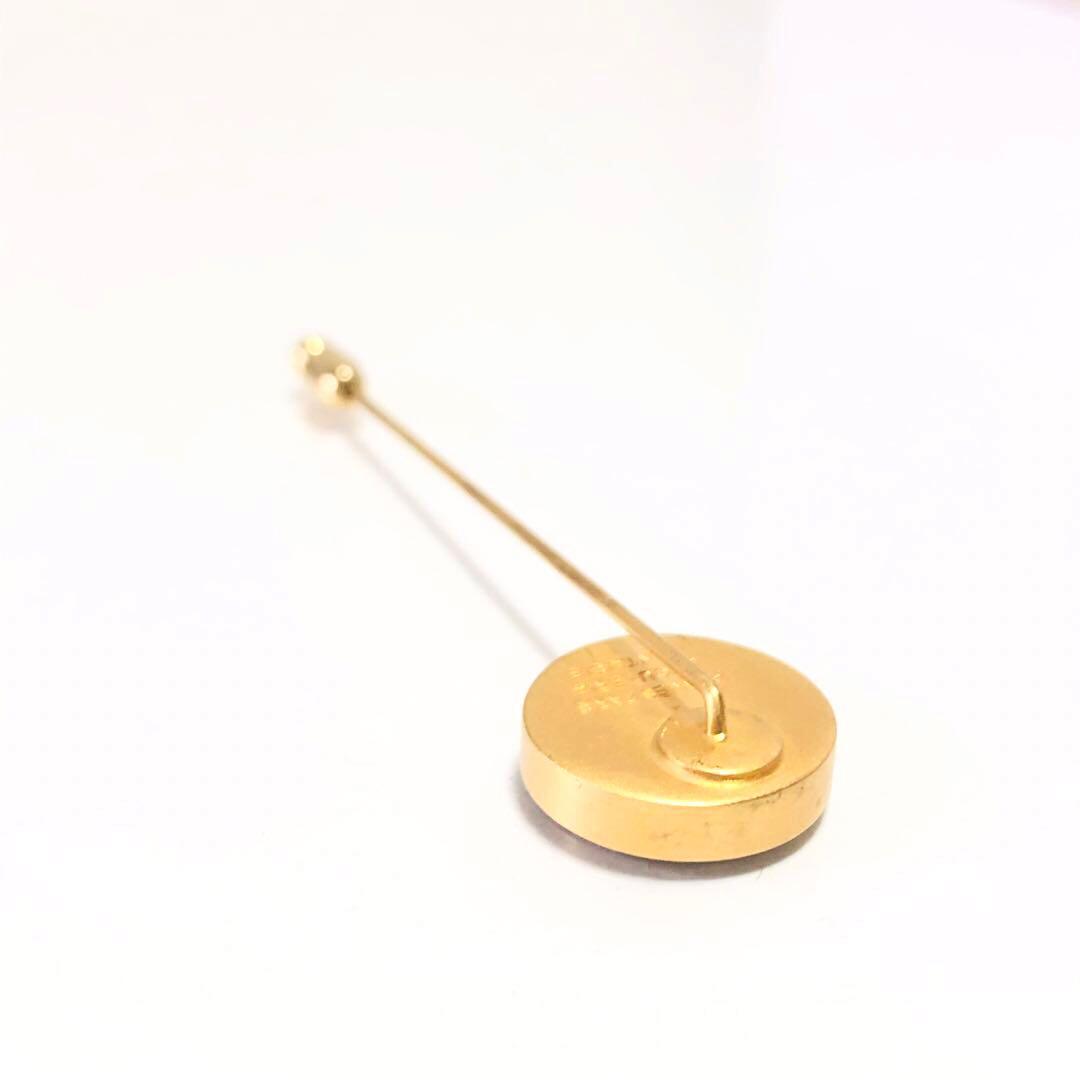 HERMES セリエ シェル ピン ブローチ ゴールド A254020