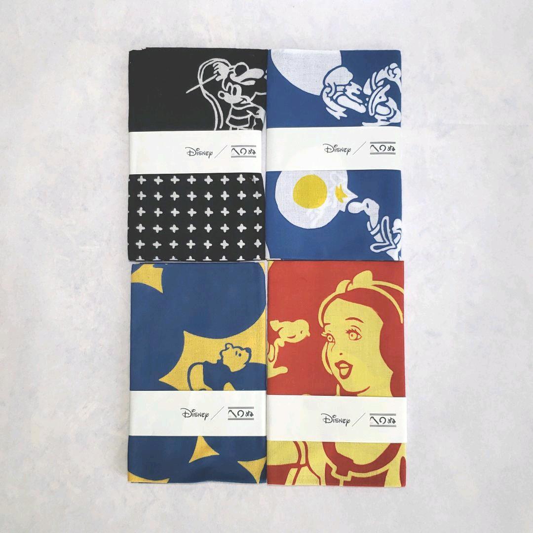 ディズニー 手ぬぐい かまわぬ コラボ Disney 4枚 セット