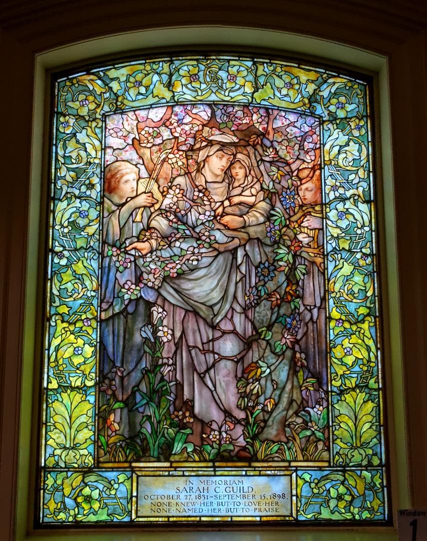 ルイスCティファニー ステンドグラスMadonna of theFlowers大