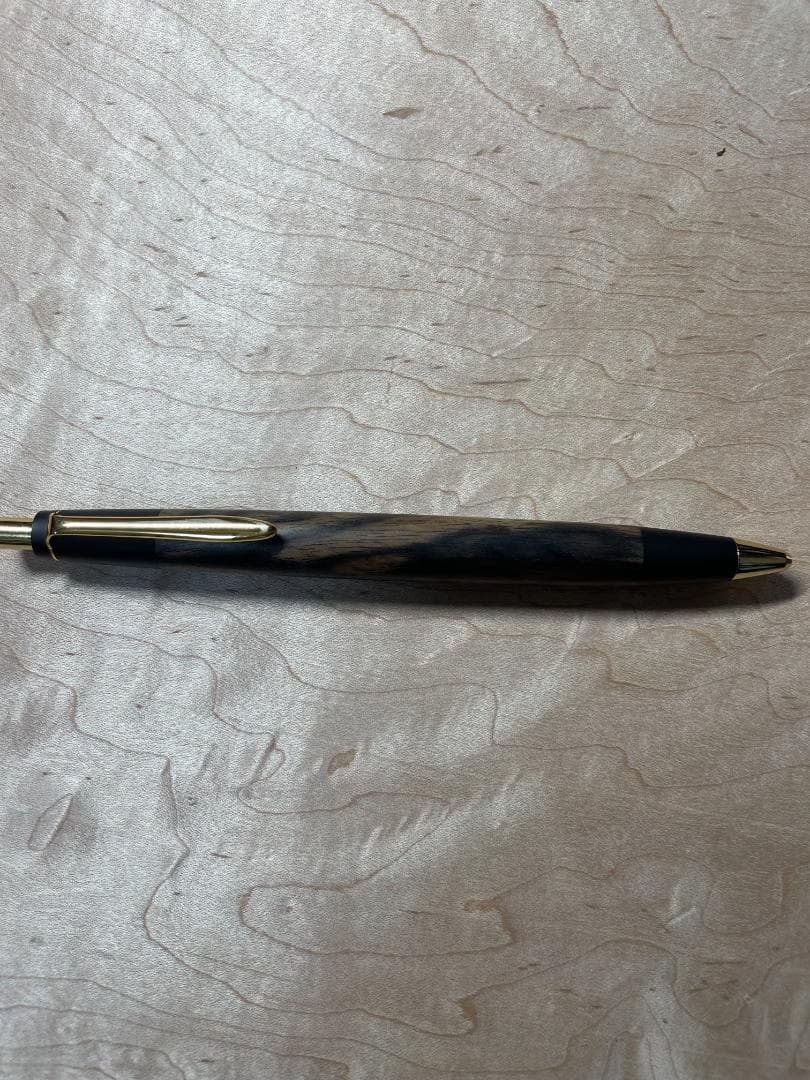 【野原工芸　木軸シャープペンシル】特上黒柿