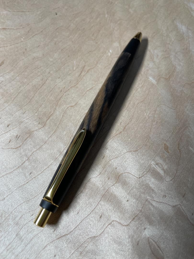 【野原工芸　木軸シャープペンシル】特上黒柿