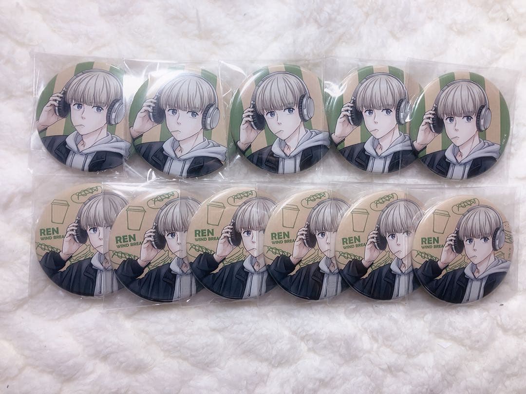 WIND BREKARウィンブレ梶蓮 缶バッジ cafe theキャラ