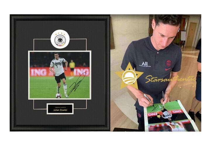 直筆サイン入り写真 ユリアン・ドラクスラー パリ・サンジェルマンFC SA鑑定済 直筆サイン入り写真 ユリアン・ドラクスラー パリ・サンジェルマンFC